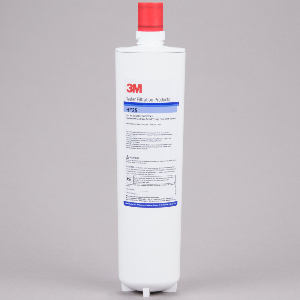 3M Water Filtration Products HF25-MS Replacement Cartridge for BREW125-MS Water Filtration System - 1 Micron and 1.5 GPM