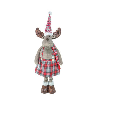 Hanna's Handiworks Stretch Leg, Jolly Plaid Moose - Girl (15410B)