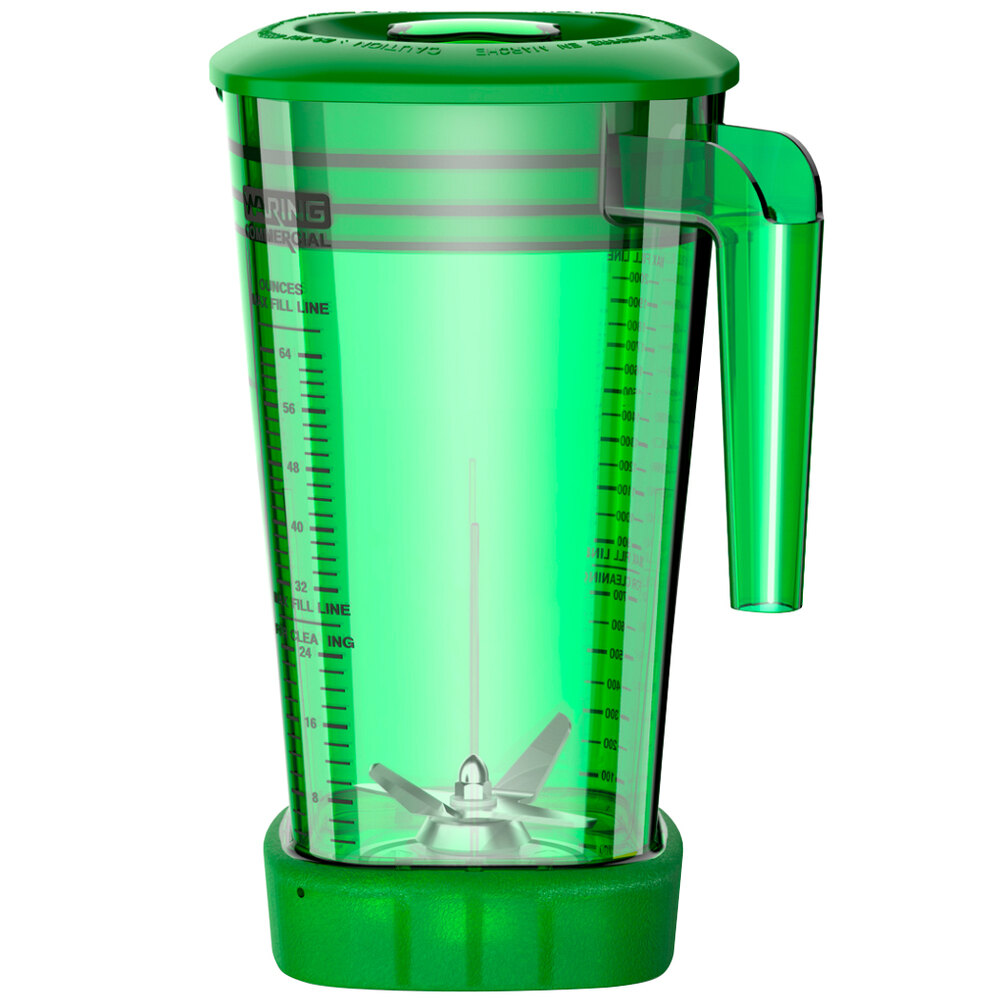 Waring CAC95-12 The Raptor 64 oz. Green Copolyester Colored Blender Jar for Commercial Blenders