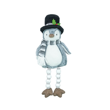Hanna's Handiworks Bead Leg Figure, Hinterland Penguin - Black Hat (15558A)
