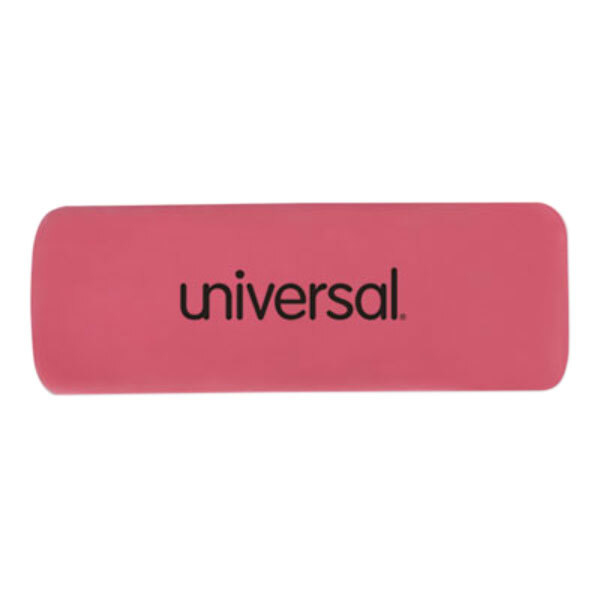 Universal UNV55120 Pink Bevel Block Eraser  - 20/Pack