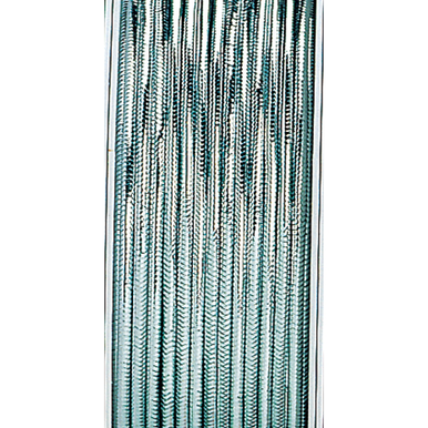 The Gift Wrap Company Elastic Tinsel Ribbon, Silver (16076-02)