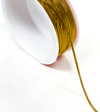 The Gift Wrap Company Elastic Tinsel Ribbon, Gold (16076-09)