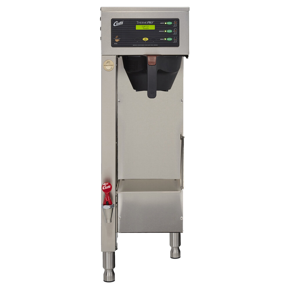 Curtis TP2S63A3500 ThermoPro Single 1.5 Gallon Coffee Brewer with Shelf - 1,800/2800W, 120/220V