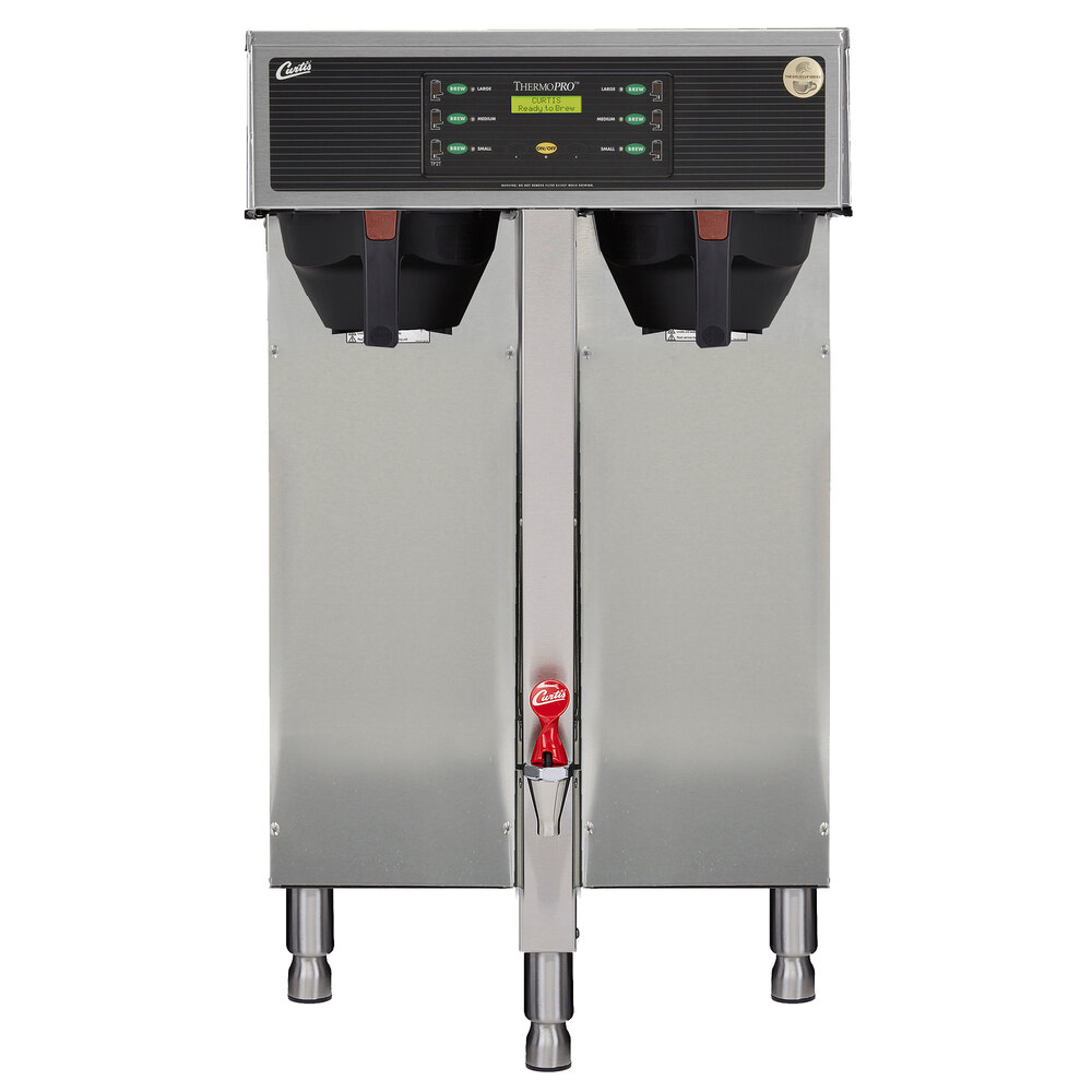 Curtis TP2T10A3159 ThermoPro Twin 1.5 Gallon Coffee Brewer with High Volume Funnel - 5,100/7600W, 220V