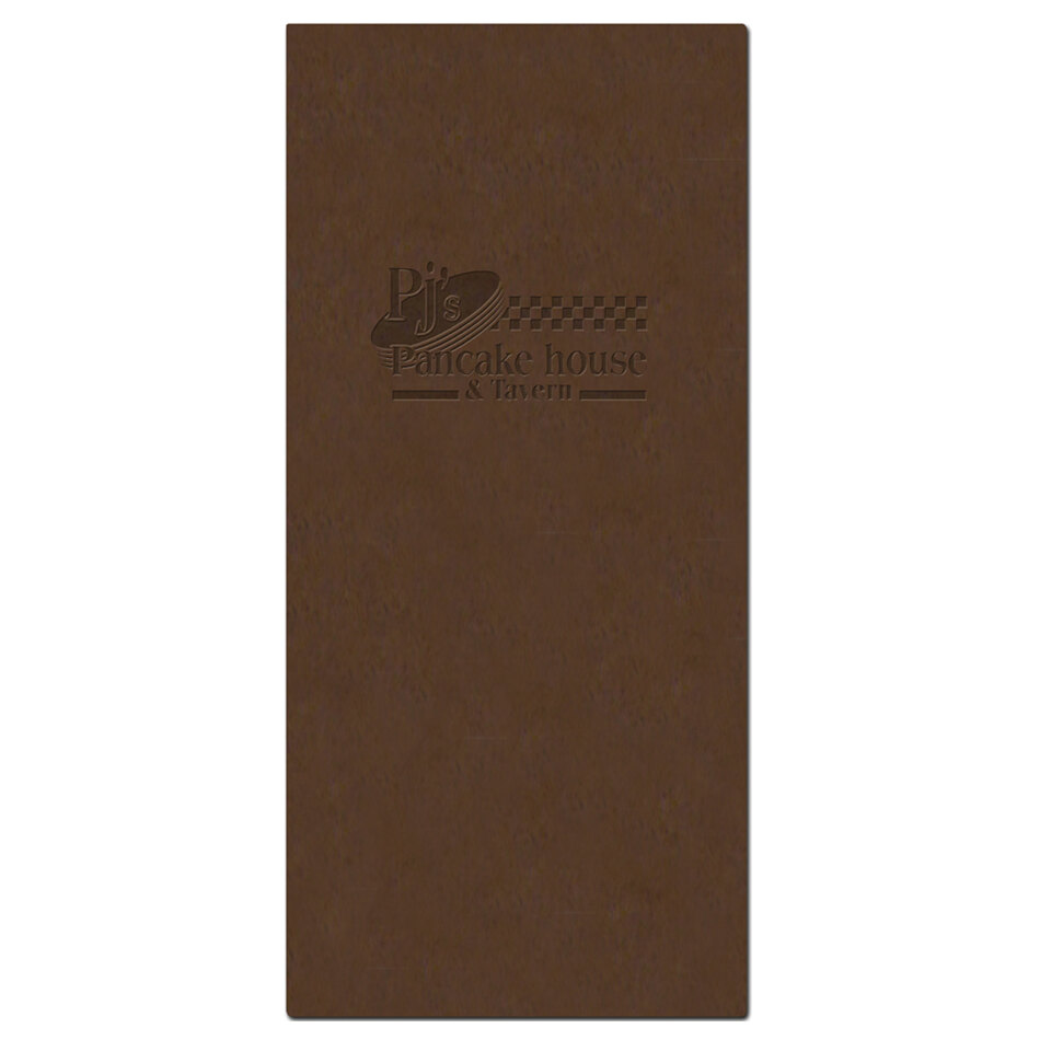 Menu Solutions PIXBRD-BA Hardboard 4 1/4" x 11" Customizable Menu Board with Picture Corners