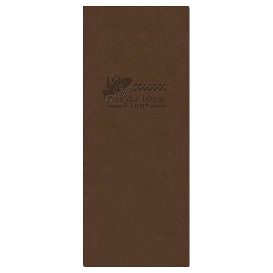 Menu Solutions PIXBRD-BD Hardboard 4 1/4" x 14" Customizable Menu Board with Picture Corners