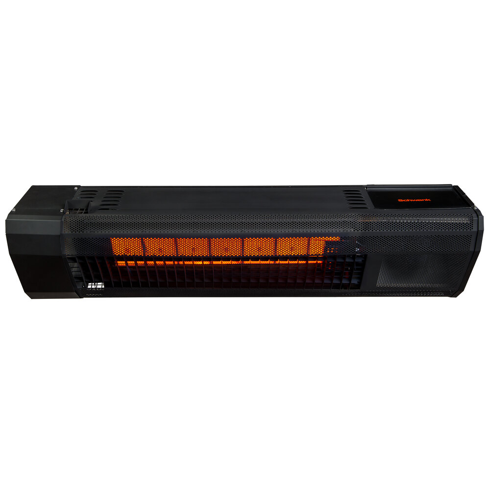 Schwank MO-2312-LP Liquid Propane Black and Stainless Steel Outdoor Patio Heater - 23,000 BTU