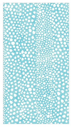 Caspari Paper Linen Guest Towel Napkins, Pebble Seafoam - 2 Packs (16794GG)