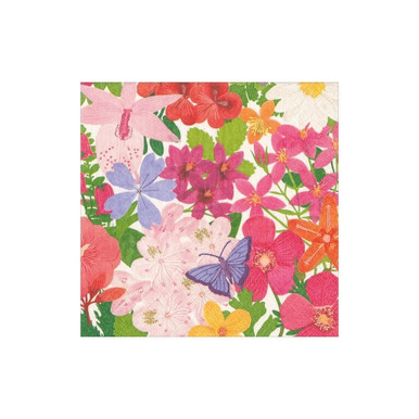 Caspari Paper Beverage Napkins, Halsted Floral - 2 Packs (16820C)