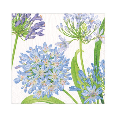 Caspari Paper Luncheon Napkins, Agapanthus Garden - 2 Packs (16920L)