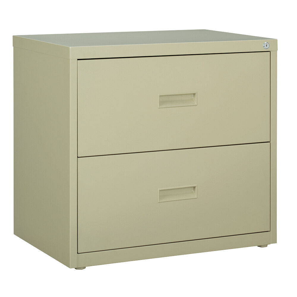 Hirsh Industries 14954 Putty Two-Drawer Lateral File Cabinet - 30" x 18 5/8" x 28"