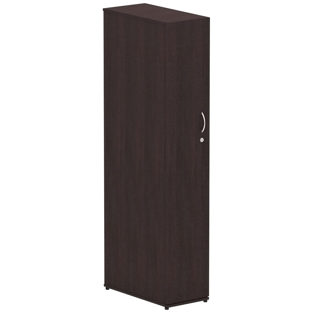 Alera ALEVA621224ES Valencia Series 11 7/8" x 23 5/8" x 65" Espresso Wardrobe Cabinet