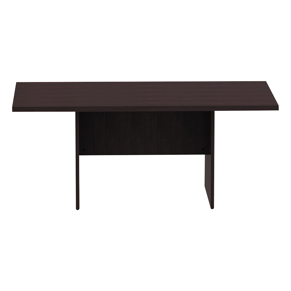 Alera ALEVA717242ES Valencia 70 7/8" x 41 3/8" x 29 1/2" Espresso Rectangular Conference Room Table