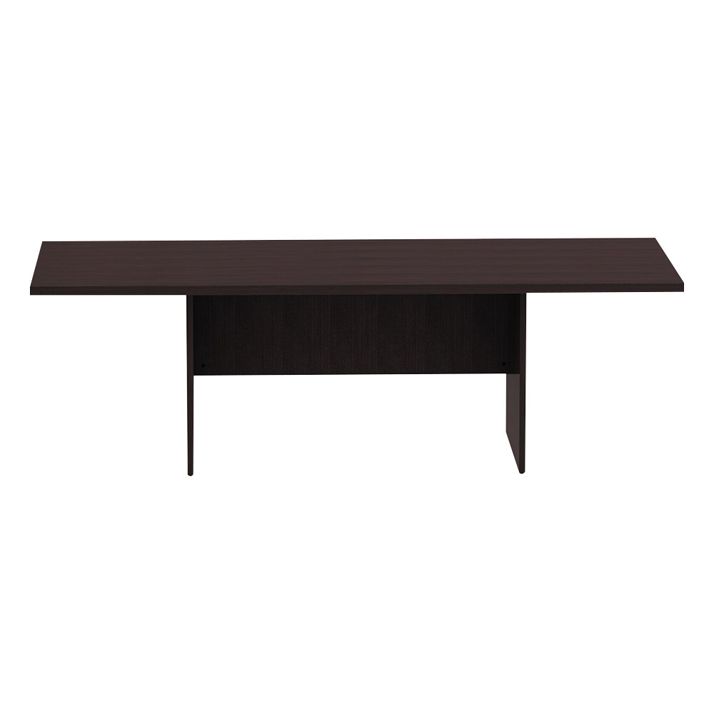Alera ALEVA719642ES Valencia 94 1/2" x 41 3/8" x 29 1/2" Espresso Rectangular Conference Room Table