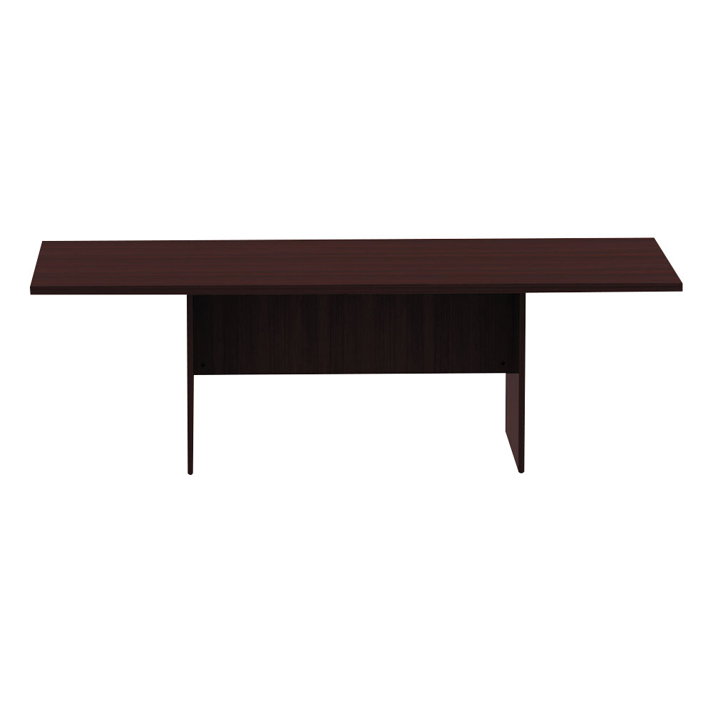 Alera ALEVA719642MY Valencia 94 1/2" x 41 3/8" x 29 1/2" Mahogany Rectangular Conference Room Table