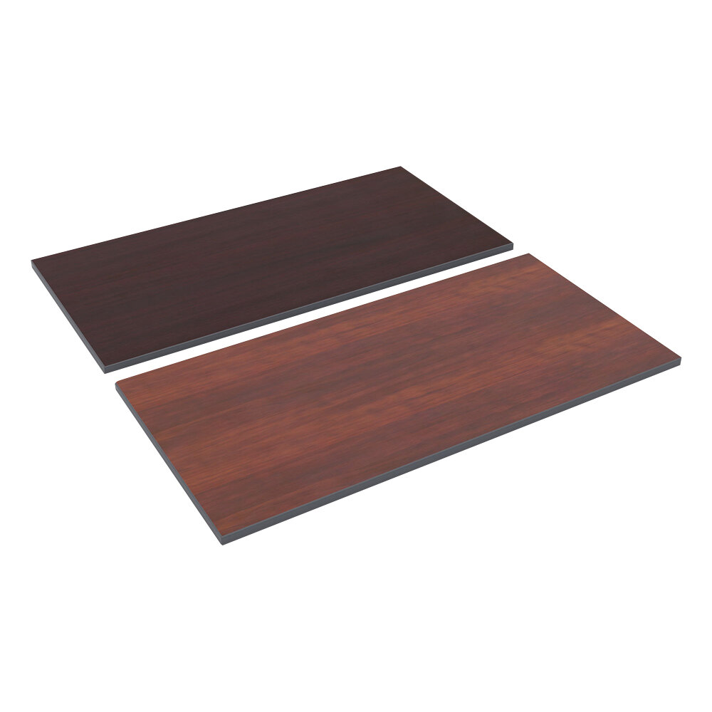 Alera ALETT4824CM 48" x 24" Cherry / Mahogany Rectangular Reversible Laminate Table Top