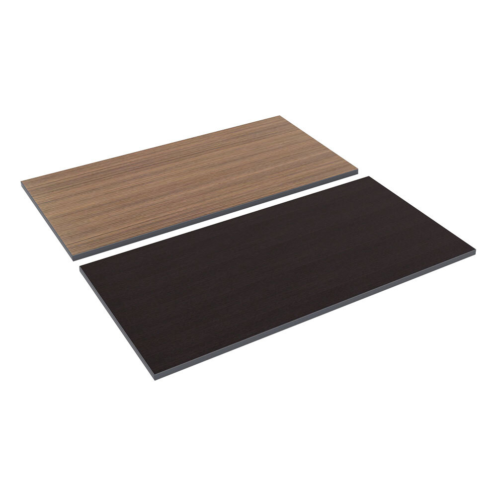 Alera ALETT4824EW 48" x 24" Espresso / Walnut Rectangular Reversible Laminate Table Top