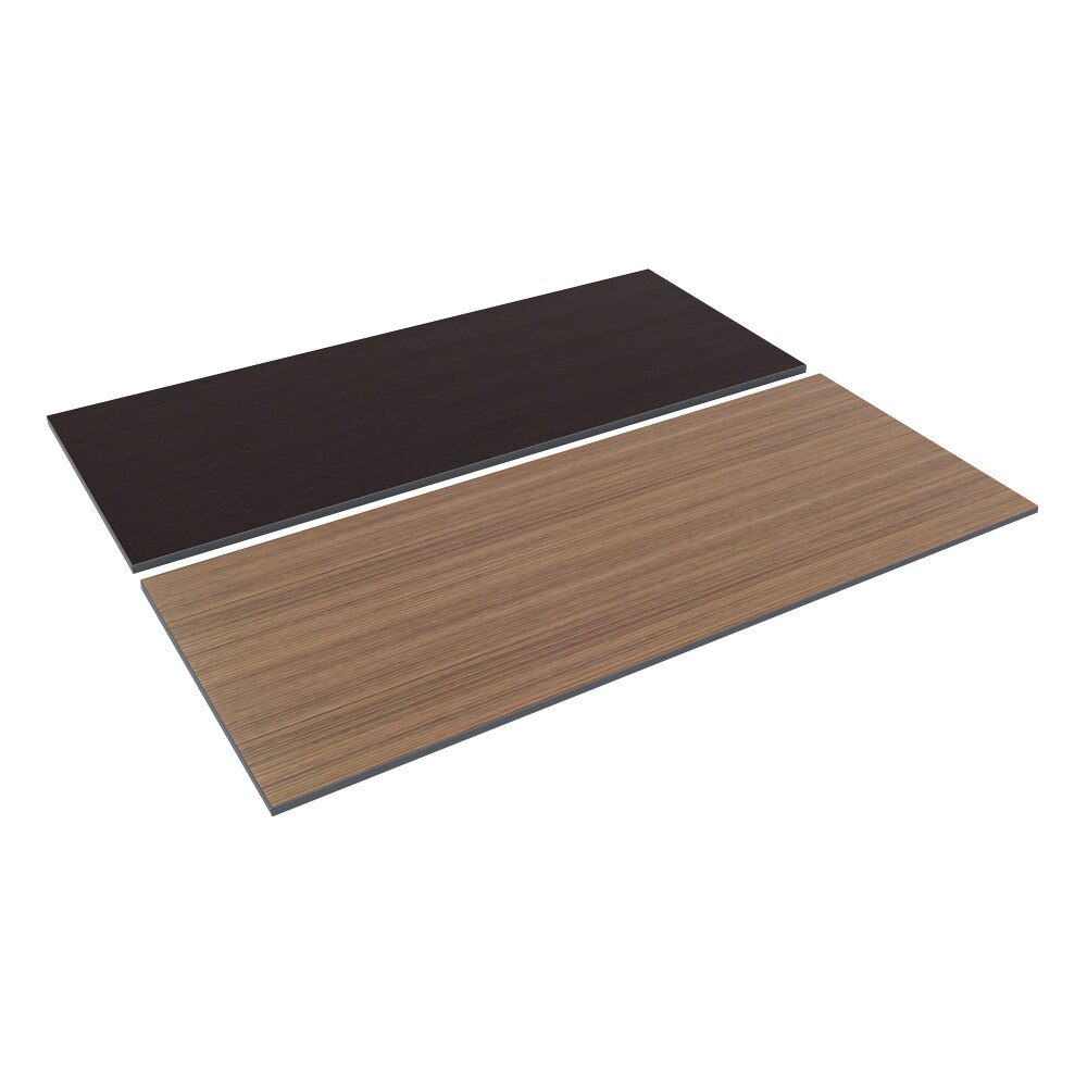 Alera ALETT7230EW 72" x 30" Espresso / Walnut Rectangular Reversible Laminate Table Top