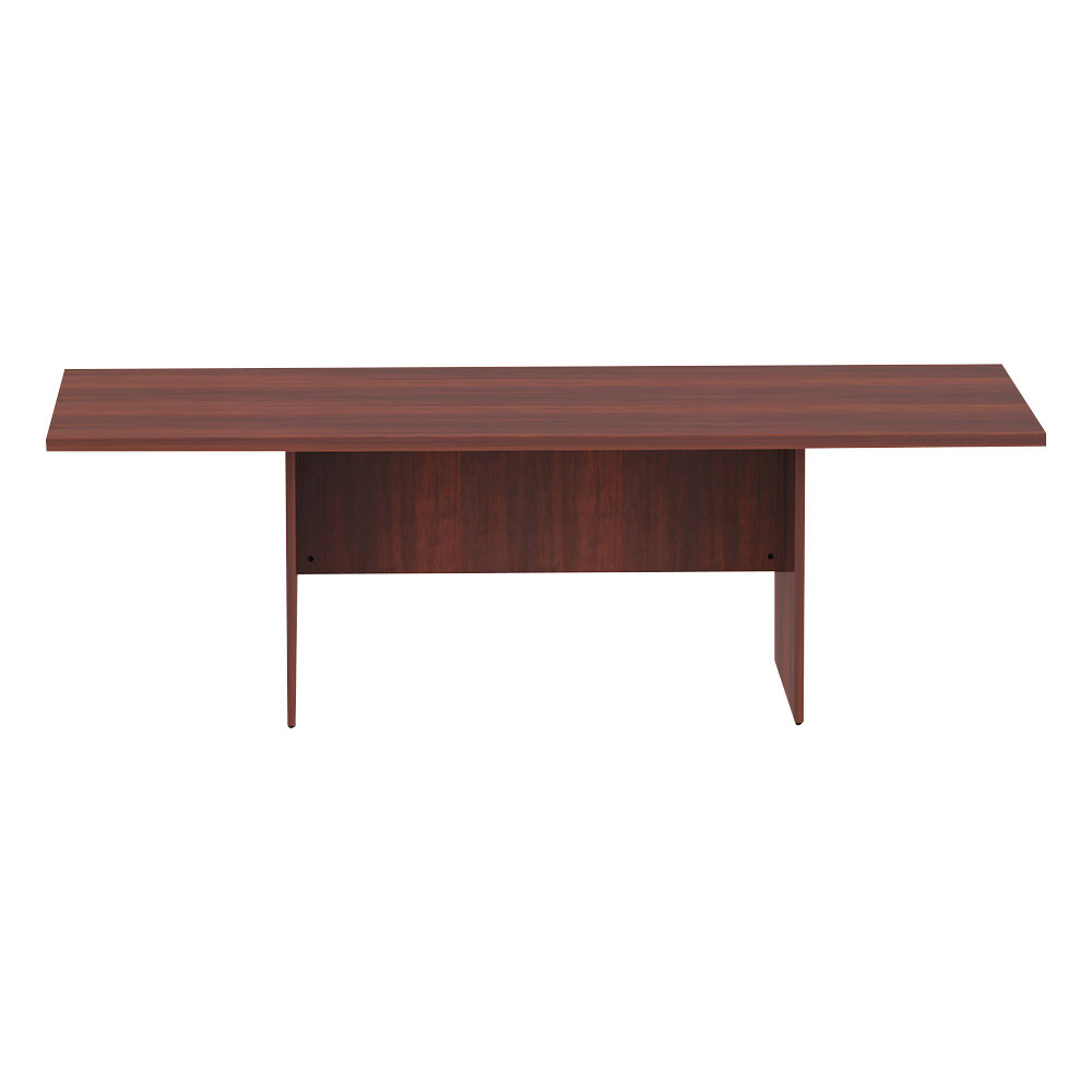 Alera ALEVA719642MC Valencia 94 1/2" x 41 3/8" Medium Cherry Rectangular Conference Room Table
