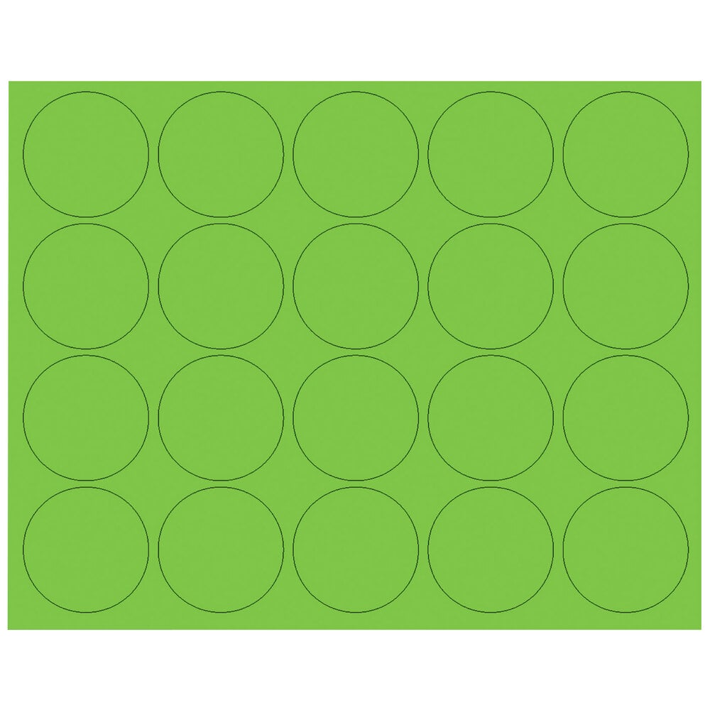 MasterVision BVCFM1602 3/4" Green Interchangeable Circle Magnets - 20/Pack
