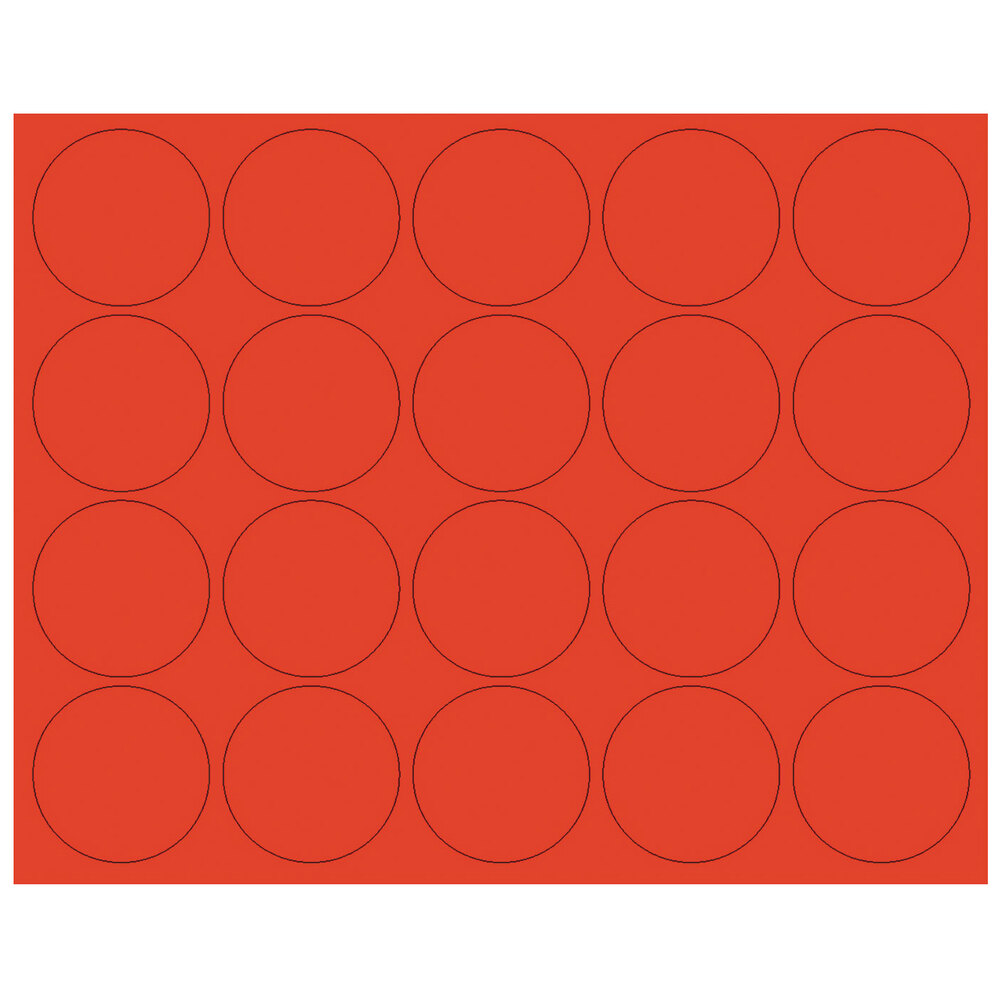 MasterVision BVCFM1604 3/4" Red Interchangeable Circle Magnets - 20/Pack