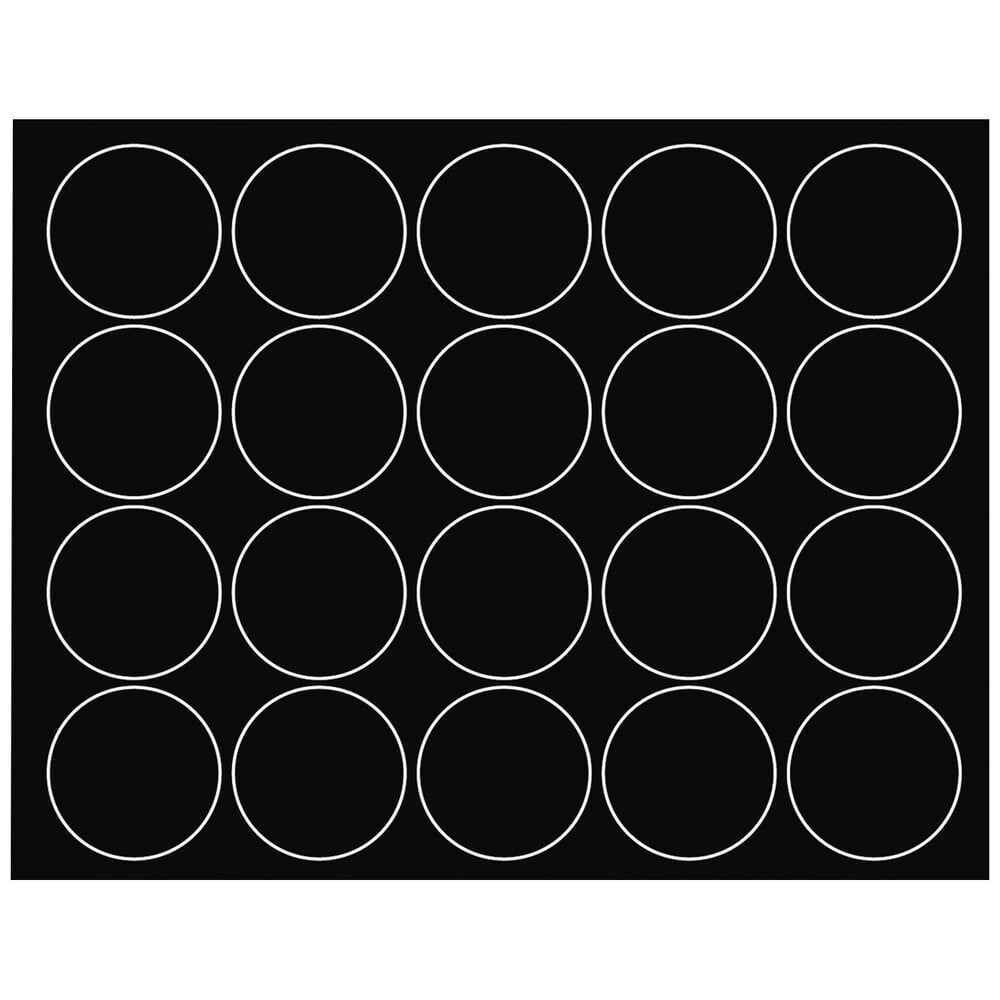 MasterVision BVCFM1605 3/4" Black Interchangeable Circle Magnets - 20/Pack