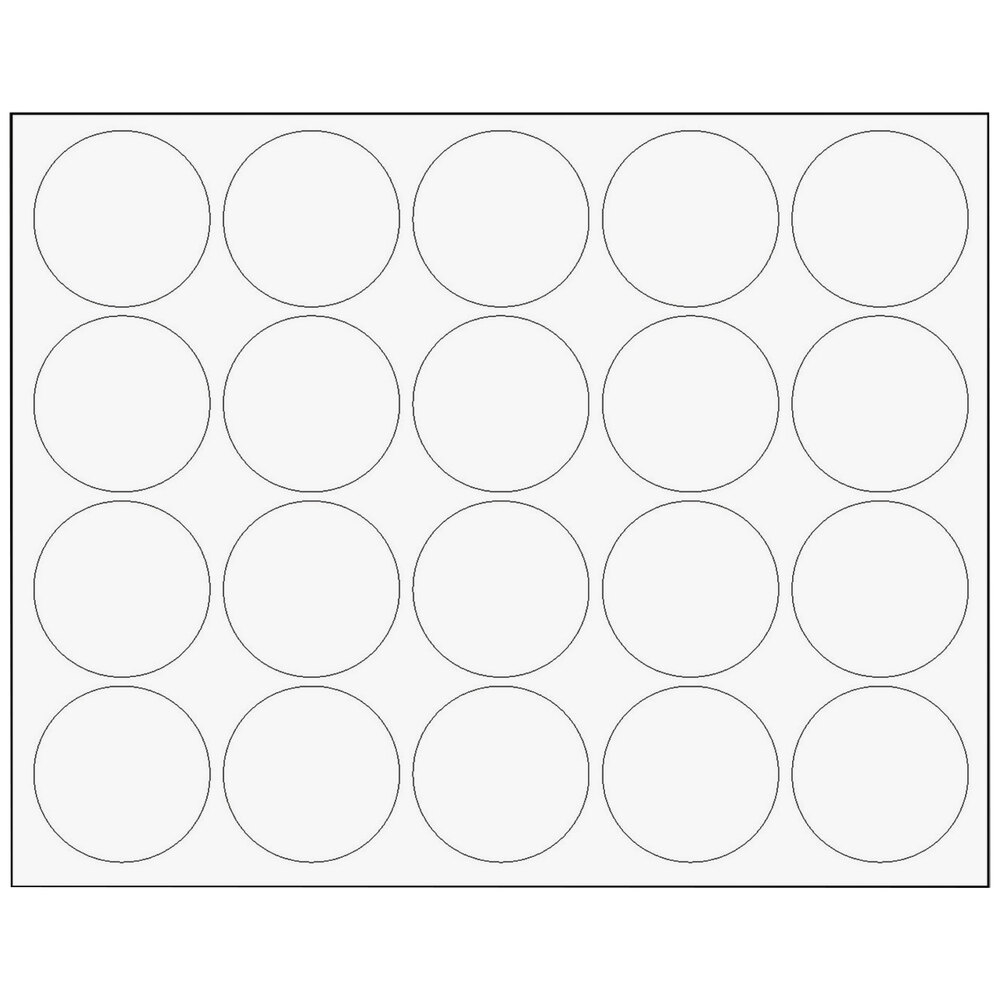 MasterVision BVCFM1618 3/4" White Interchangeable Circle Magnets - 20/Pack