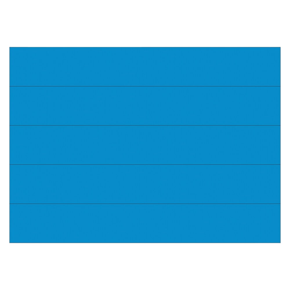 MasterVision BVCFM2501 7/8" x 6" Blue Magnetic Dry Erase Strip - 25/Pack