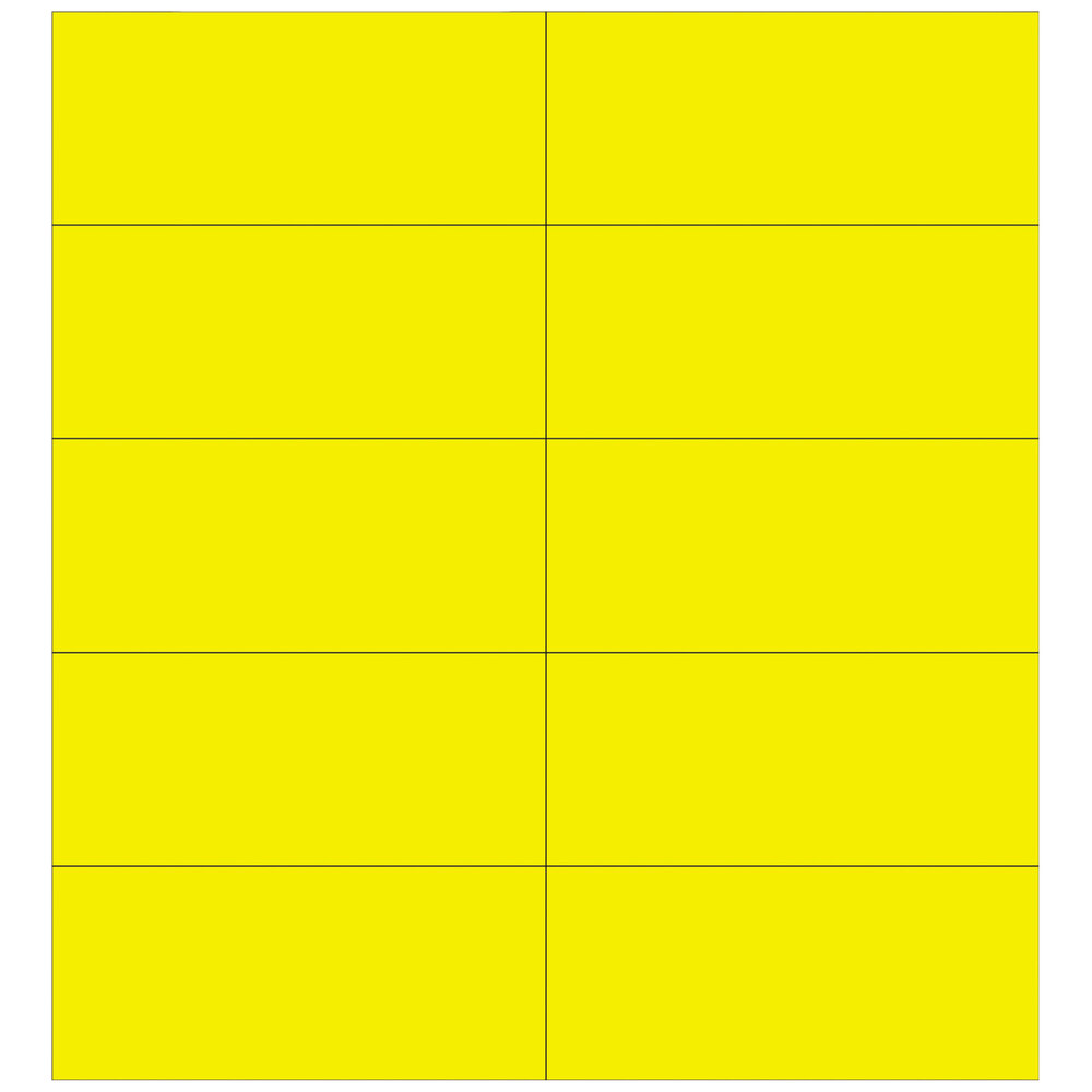 MasterVision BVCFM2403 2" x 7/8" Yellow Dry Erase Magnetic Strips - 25/Pack