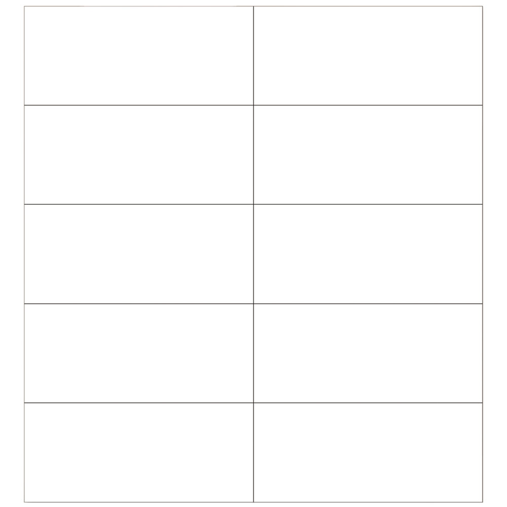 MasterVision BVCFM2418 2" x 7/8" White Dry Erase Magnetic Strips - 25/Pack