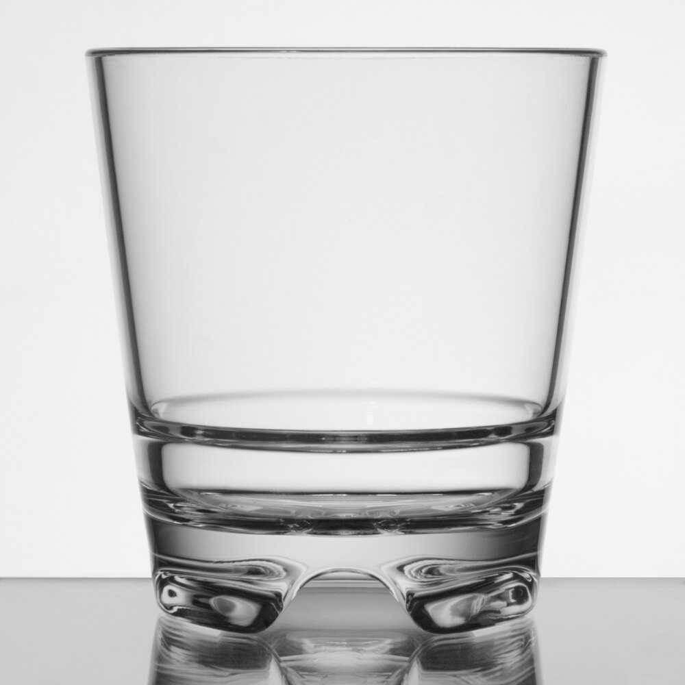 Libbey 92402 Infinium 8 oz. Customizable Tritan™ Plastic Stackable Rocks / Old Fashioned Glass - 12/Case
