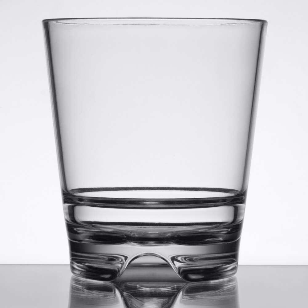 Libbey 92404 Infinium 12 oz. Customizable Tritan™ Plastic Stackable Double Rocks / Old Fashioned Glass - 12/Case