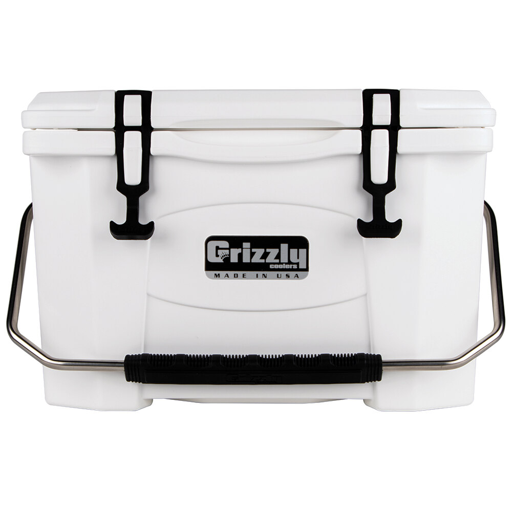 Grizzly Cooler 20 Qt. White Outdoor Merchandiser / Cooler