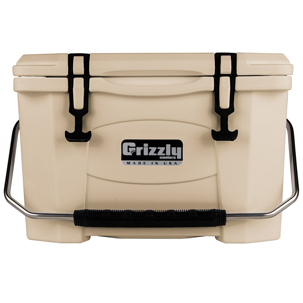 Grizzly Cooler 20 Qt. Tan Outdoor Merchandiser / Cooler