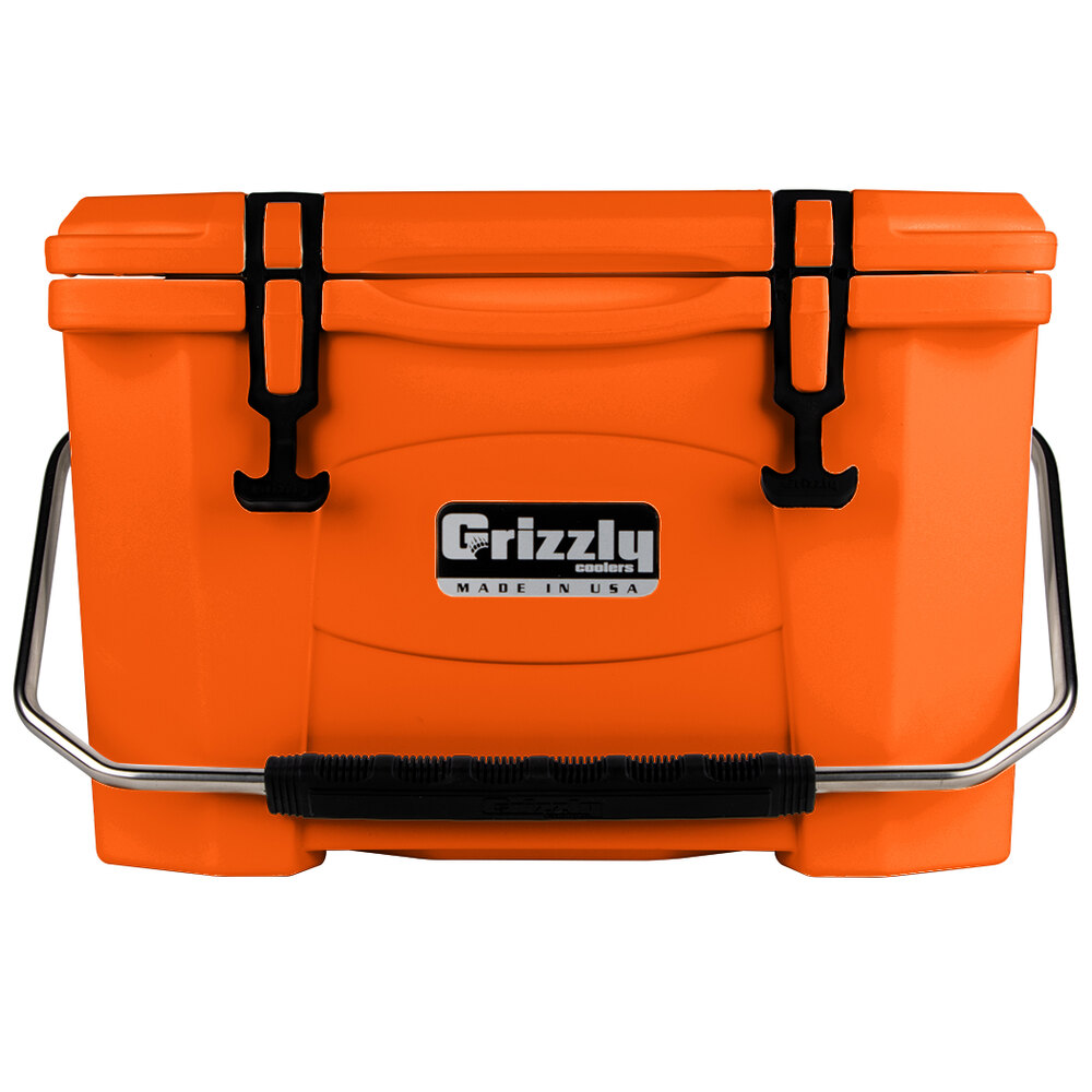 Grizzly Cooler Orange 20 Qt. Outdoor Merchandiser / Cooler