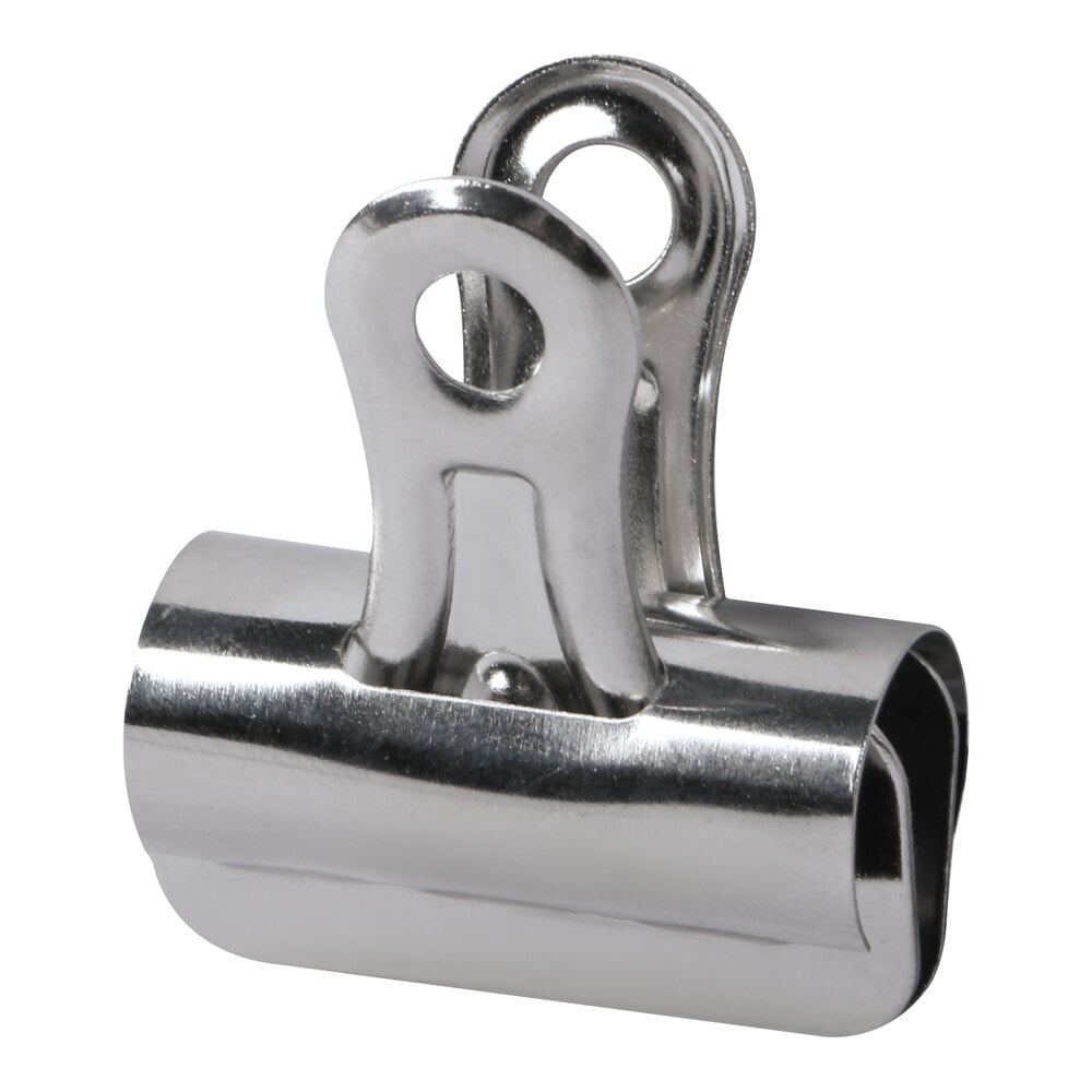 Universal UNV31263 7/16" Capacity Nickel-Plated Steel Bulldog Clip - 36/Pack