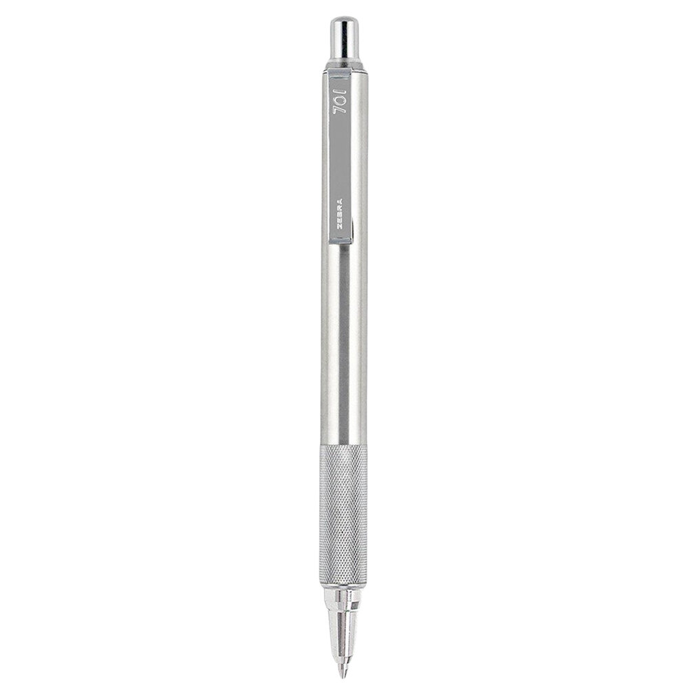 Zebra 29411 F-701 Black Ink with Stainless Steel Barrel 0.7mm Retractable Ballpoint Pen