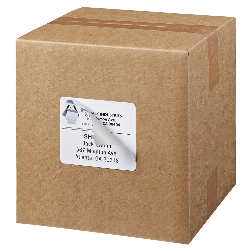 Avery® 95905 TrueBlock 3 1/3" x 4" White Rectangle Shipping Labels - 3,000/Box