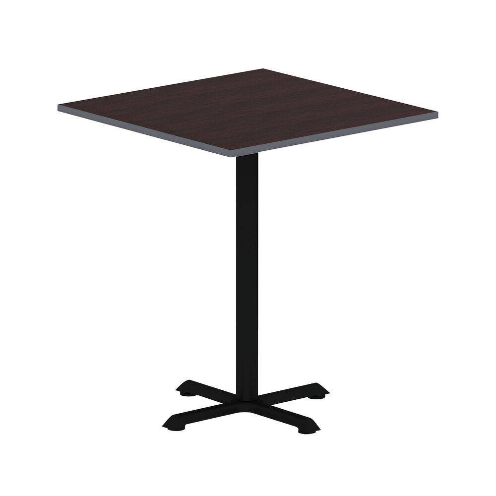 Alera ALETTSQ36EW 35 1/2" x 35 1/2" Espresso / Walnut Square Reversible Laminate Table Top