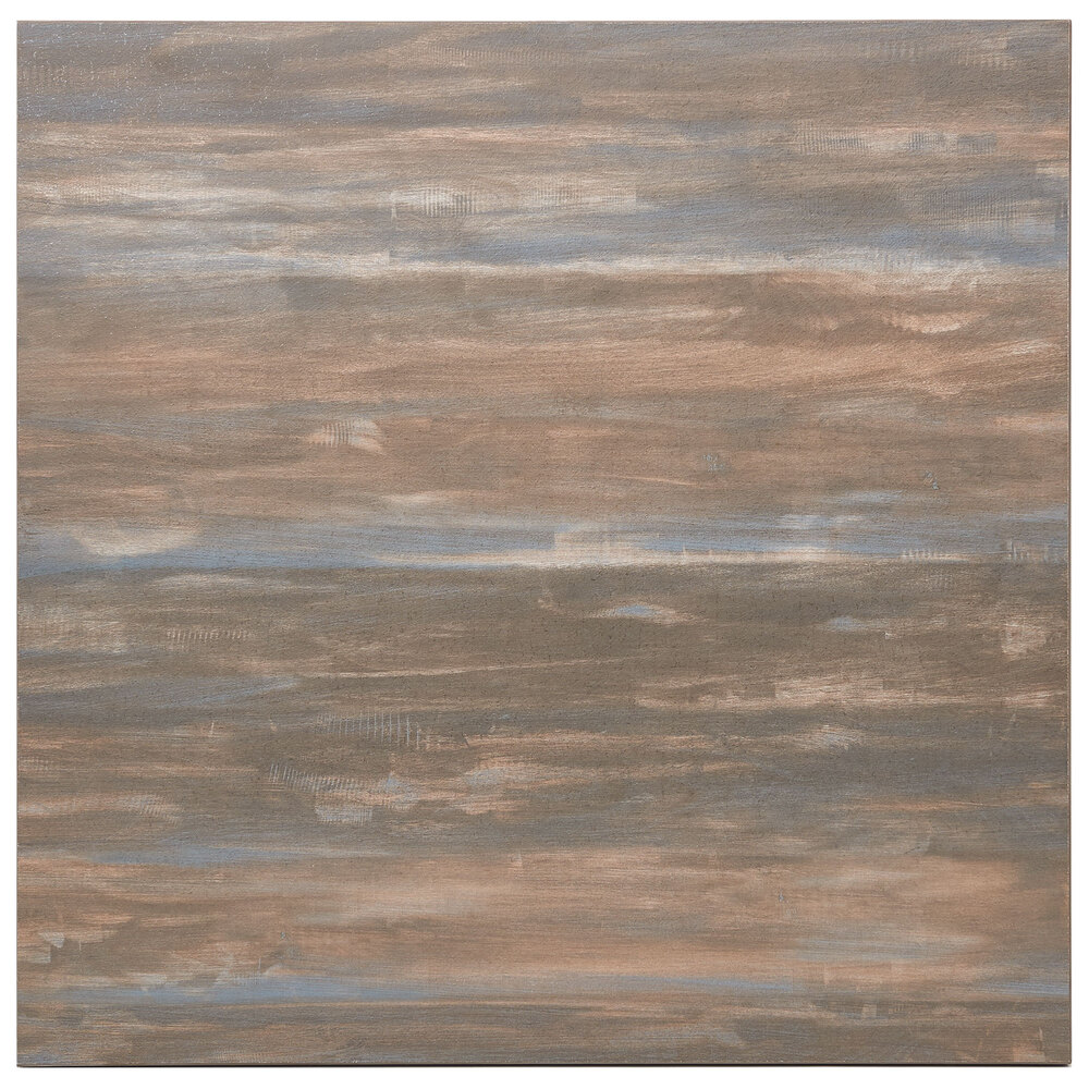 BFM Seating Relic Chestnut 36" x 36" Square Melamine Table Top with Matching Edge