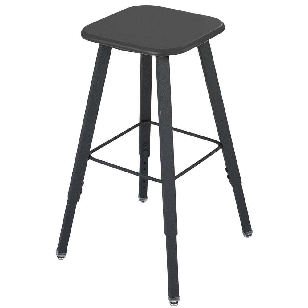 Safco 1205BL AlphaBetter Black Adjustable-Height Student Stool