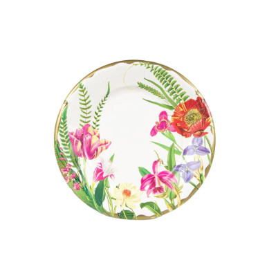 Caspari Paper Salad/Dessert Plates, La Dolce Vita - 2 Packs (17890SP)
