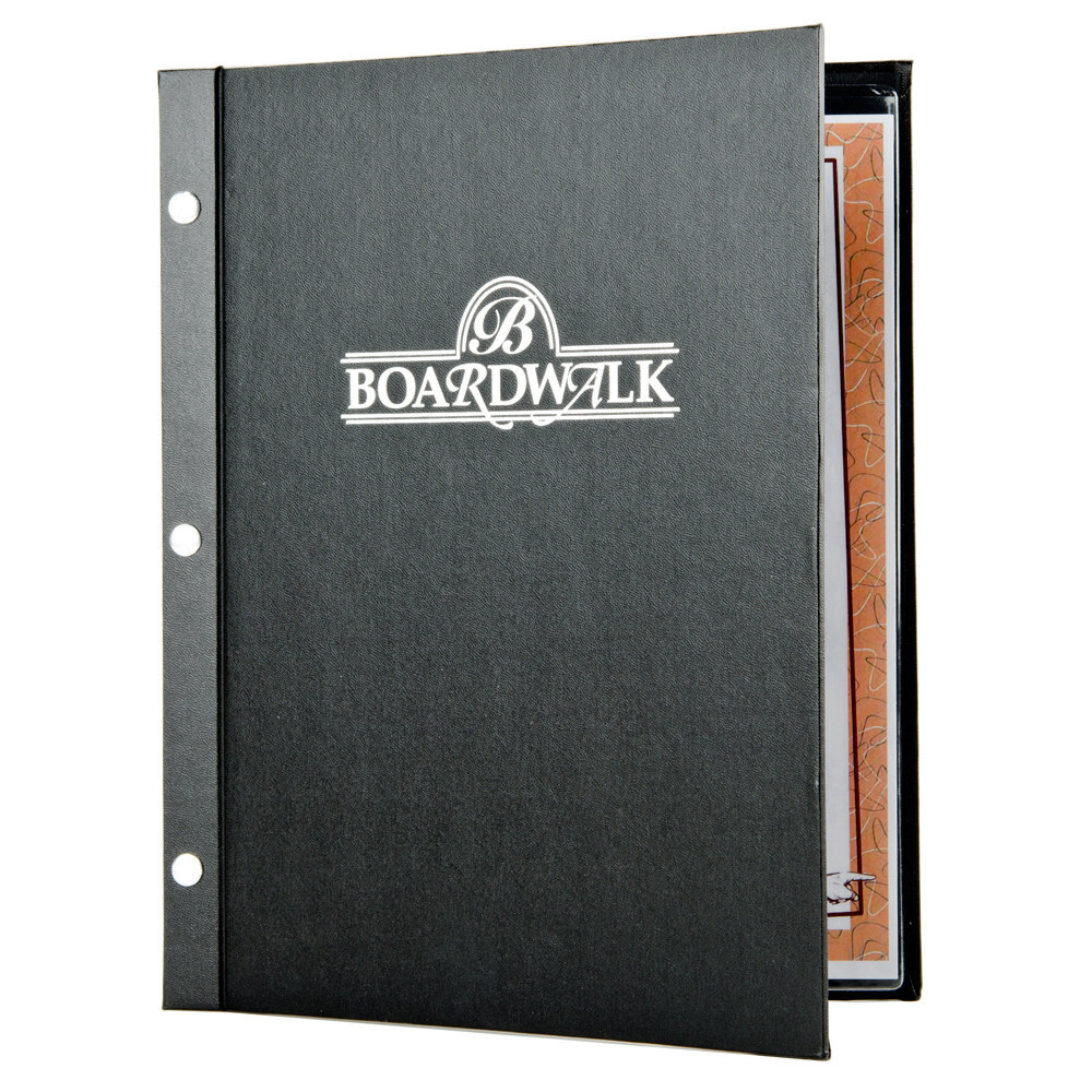 Menu Solutions CHI25C 8 1/2" x 11" Customizable Chicago Screw-Post Menu Cover