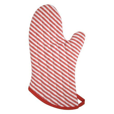 Now Designs Superior Oven Mitt, Narrow Stripe - Red (501905)