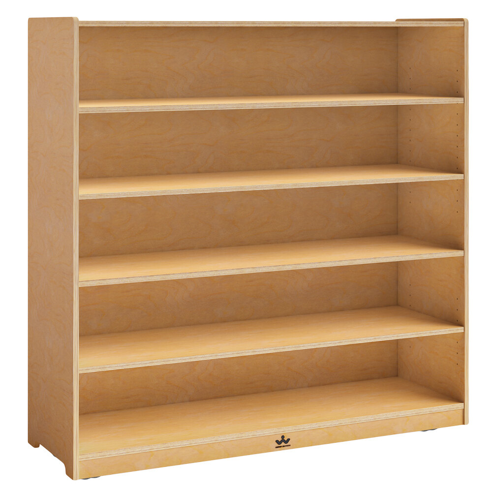 Whitney Brothers WB1849 48" x 15" x 48" Mobile Four Shelf Cabinet