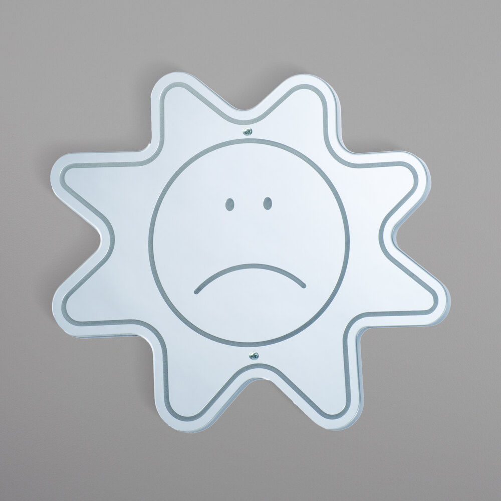 Whitney Brothers WB0036 16" x 14" x 1/8" Sad Face Mirror