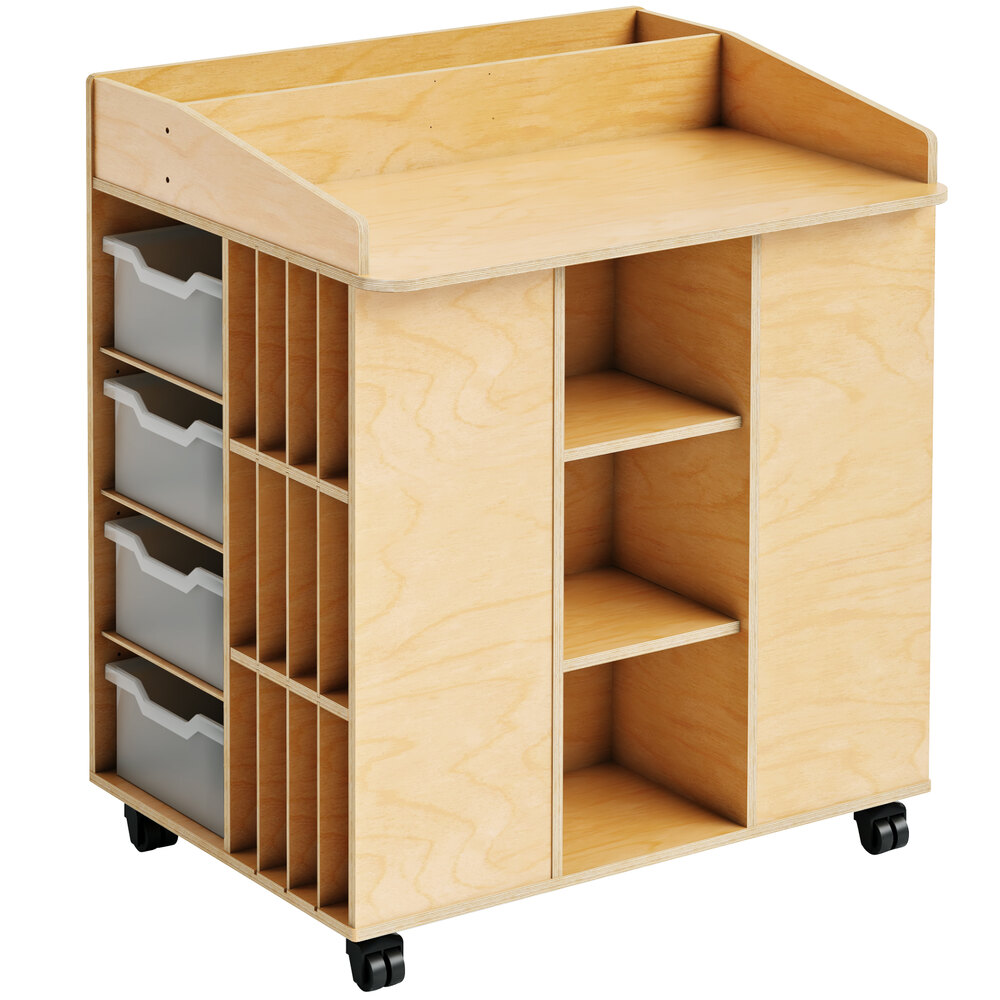 Whitney Brothers WB1712 Teacher's Mobile Communication Station - 27 1/2" x 35" x 40 11/16"