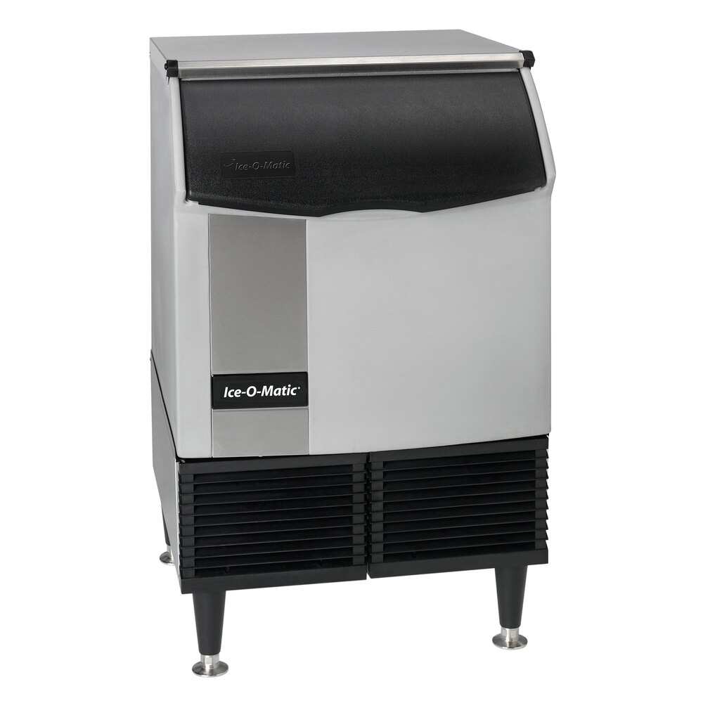 Ice-O-Matic ICEU220HA 24 1/2" Air Cooled Undercounter Half Dice Cube Ice Machine with 70 lb. Bin - 115V; 238 lb.