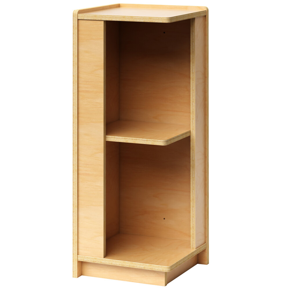 Whitney Brothers WB1790 Preschool Storage Corner Cabinet - 11 11/16" x 11 3/4" x 30"